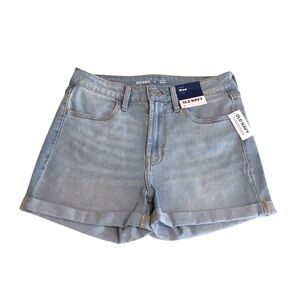 Old Navy Light Wash Denim High Rise Shorts 3" Inseam, Women's 4, NWT